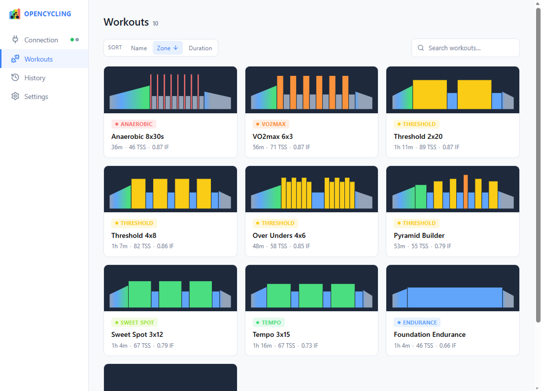 Workout library